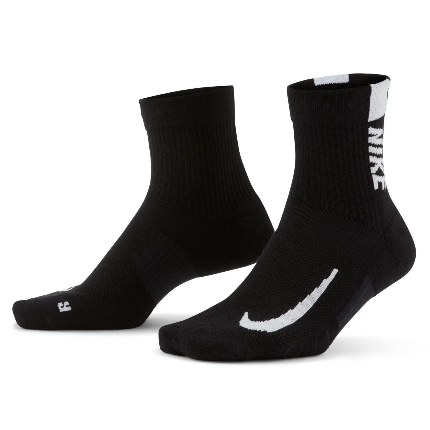 Nike Multiplier Running Ankle Socks - 2 Pair - Black | Sportitude