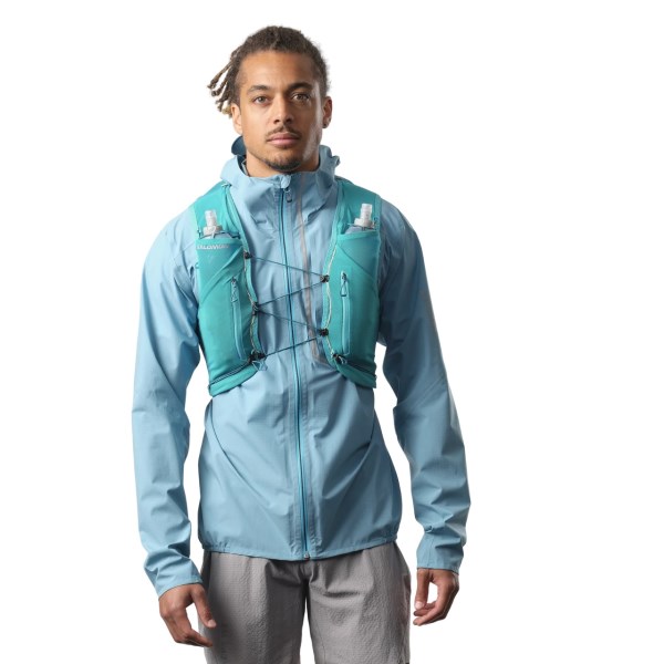 Salomon ADV Skin 12 Set Unisex Trail Running Vest With Flasks - Tahitian Tide/Peacock Blue