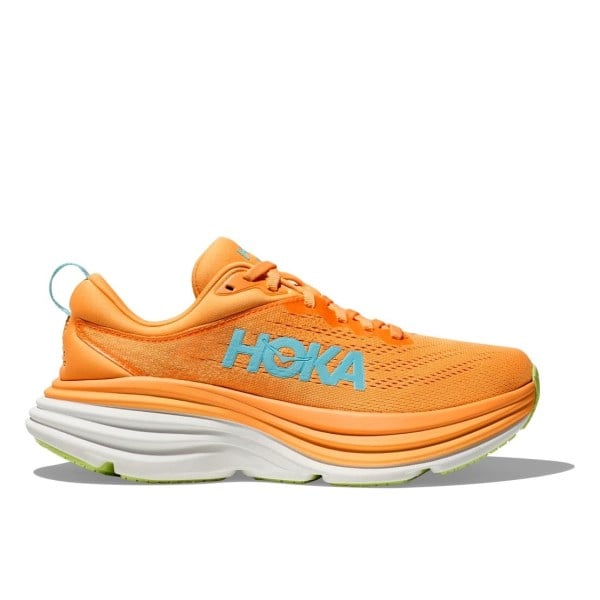 Hoka Bondi 8 - Womens Running Shoes - Solar Flare/Lettuce