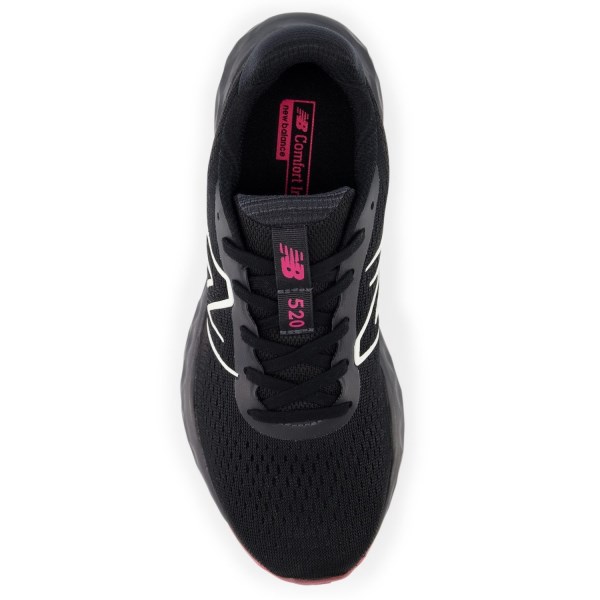 New Balance 520v8 - Womens Running Shoes - Black/Hi-Pink/Phantom
