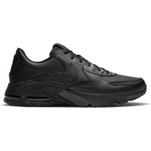 Nike Air Max Excee Leather - Mens Sneakers - Triple Black/Light Smoke Grey