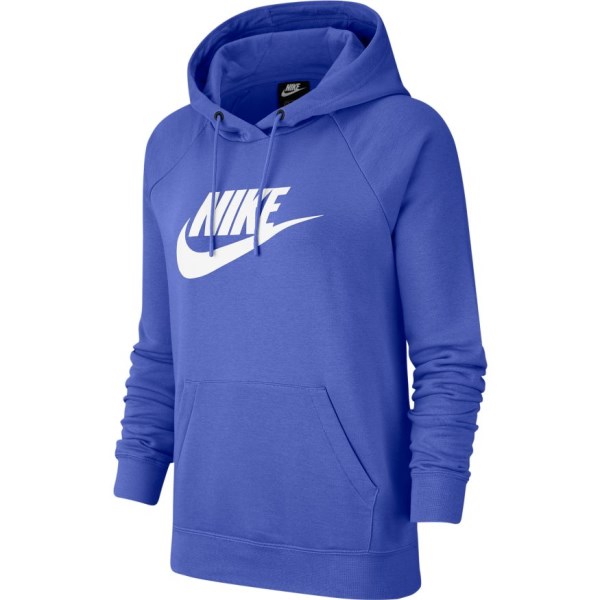 Nike Sportswear Essential Fleece Pullover Womens Hoodie - Sapphire/White