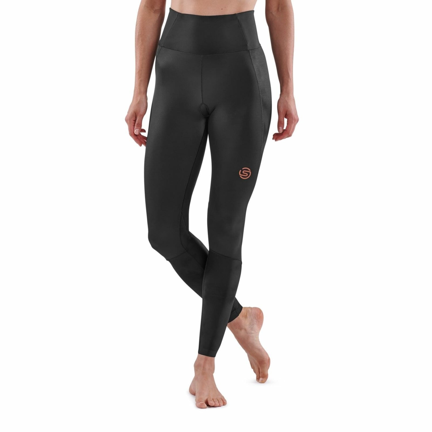 SKINS Compression Series-1 Active Womens M 7/8 Long Tights BLK
