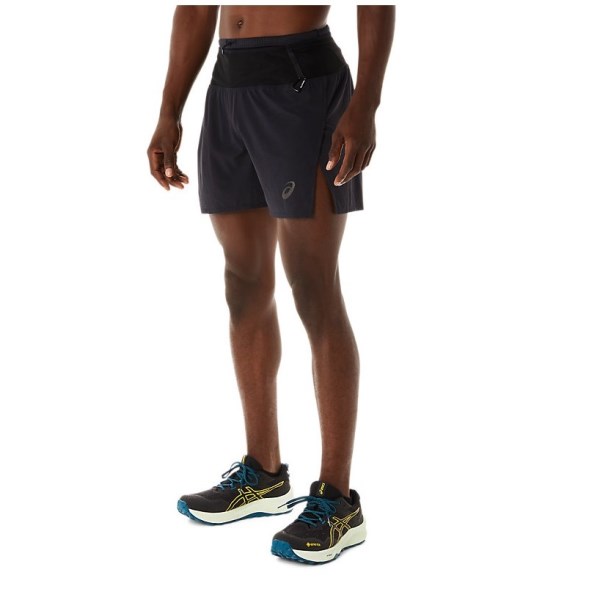 Asics FujiTrail Mens Running Shorts - Performance Black