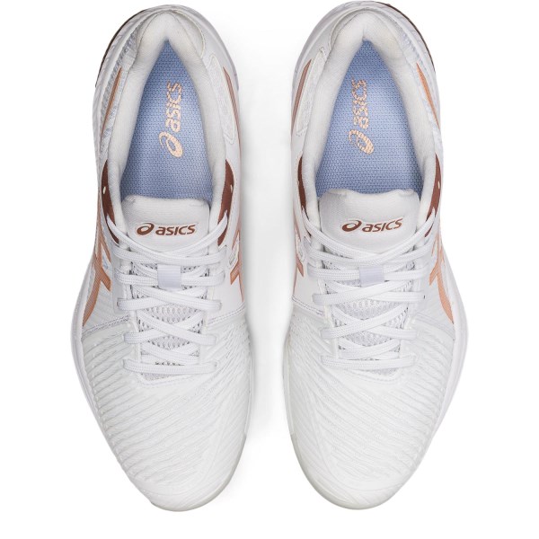 Asics Netburner Ballistic FF 2 - Womens Netball Shoes - White/Rose Gold