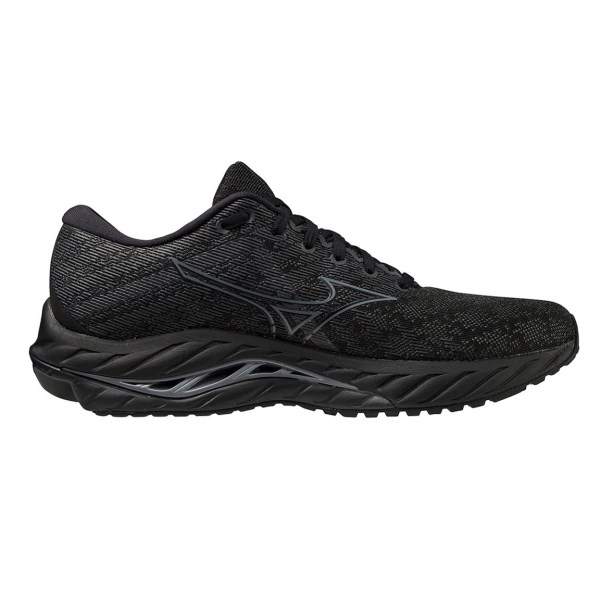 Mizuno Wave Inspire 19 - Mens Running Shoes - Black/Metallic Grey/Black