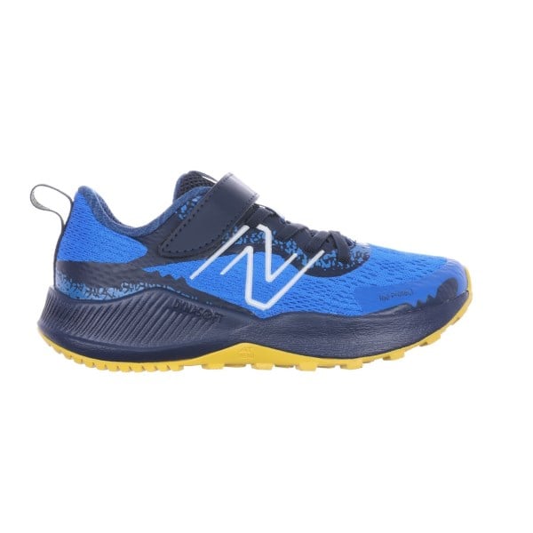 New Balance DynaSoft Nitrel Trail v5 Velcro - Kids Trail Running Shoes - Blue Oasis/Ginger Lemon