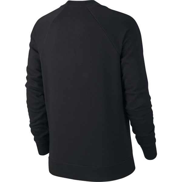 Nike Sportswear Essential Fleece Crew Womens Sweatshirt - Black/White