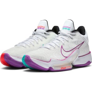 Nike Zoom Rize 2 - Mens Basketball Shoes - Summit White/Hyper Violet/Flash Crimson