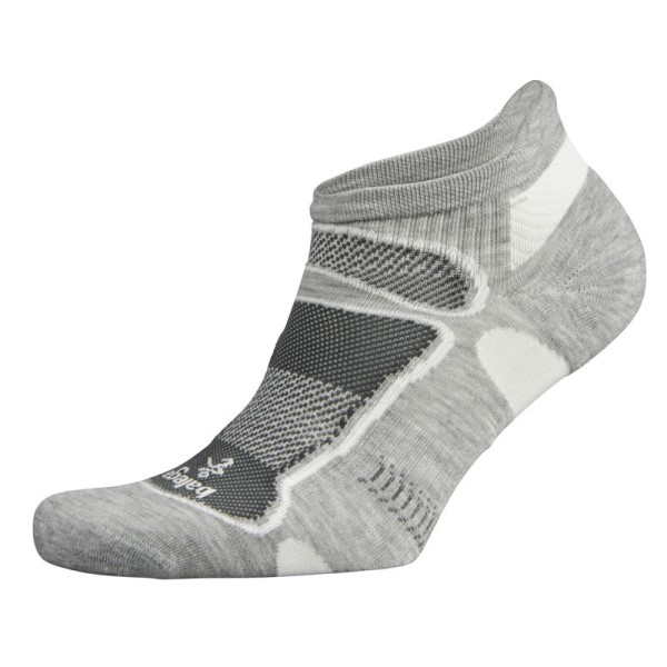 Balega Ultra Light No Show Running Socks - Grey/White