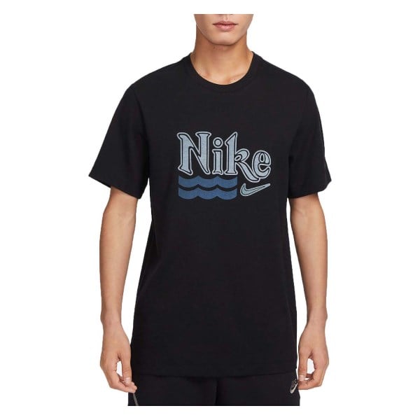 Nike Sportswear HBR Mens T-Shirt - Black/Football Grey/Black