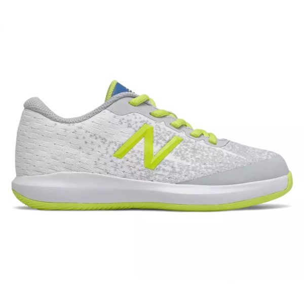 New Balance 996v4 - Kids Tennis Shoes - White/Sulphur Yellow