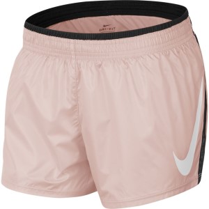 Nike Swoosh Womens Running Shorts - Barely Rose/White