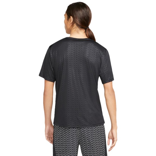 Nike Miler Run Division Mens Running T-Shirt - Black/Reflective Silver