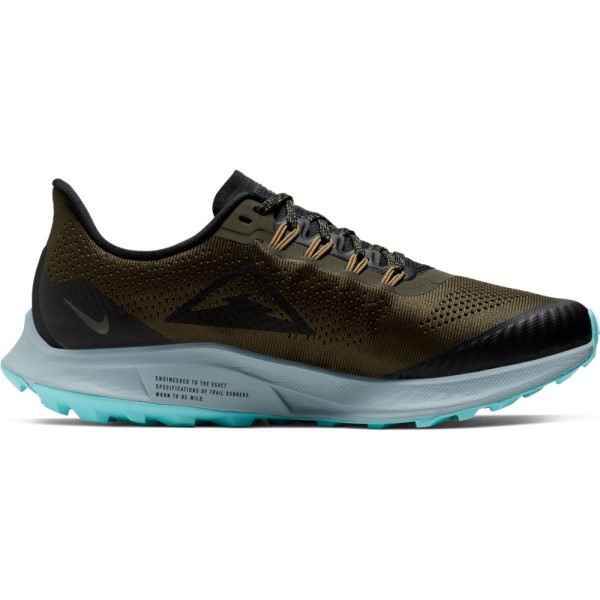 Nike Zoom Pegasus 36 Trail - Womens Trail Running Shoes - Cargo Khaki/Team Gold/Black/Ocean Cube