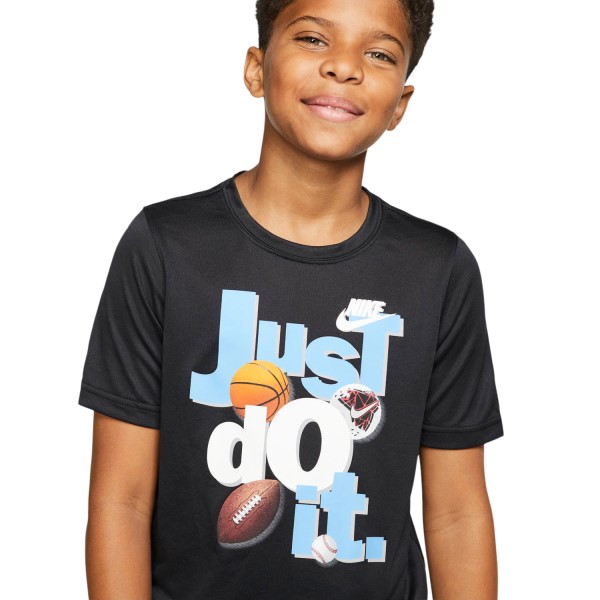 Nike Dri-Fit JDI Kids Boys Sports T-Shirt - Black