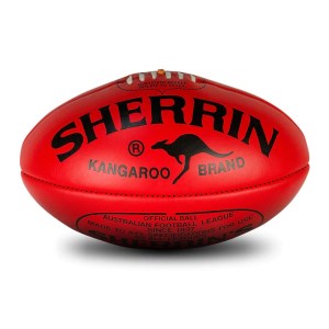 Sherrin KB Australian Rules Football - Size 5 - Red