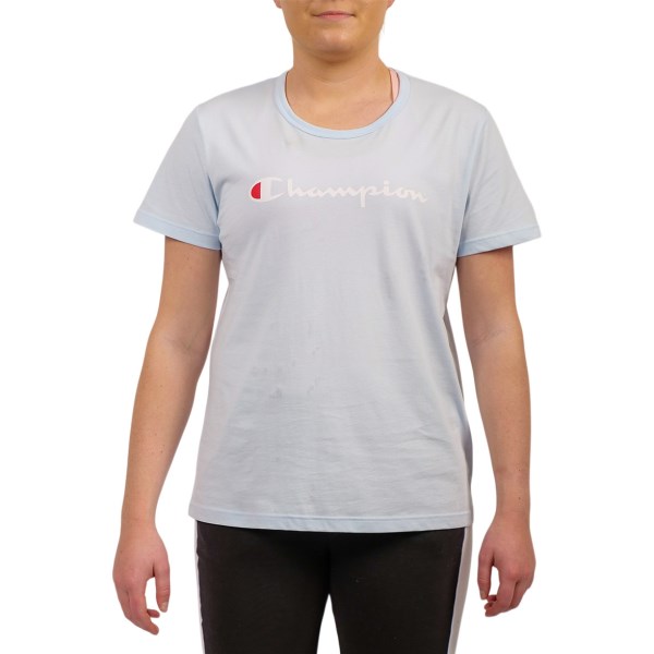 Champion Script Womens T-Shirt - Ocean Blue/White