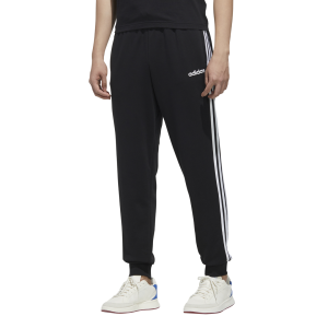 Adidas Essentials 3-Stripe Tapered Cuffed Mens Sweatpants - Black/White