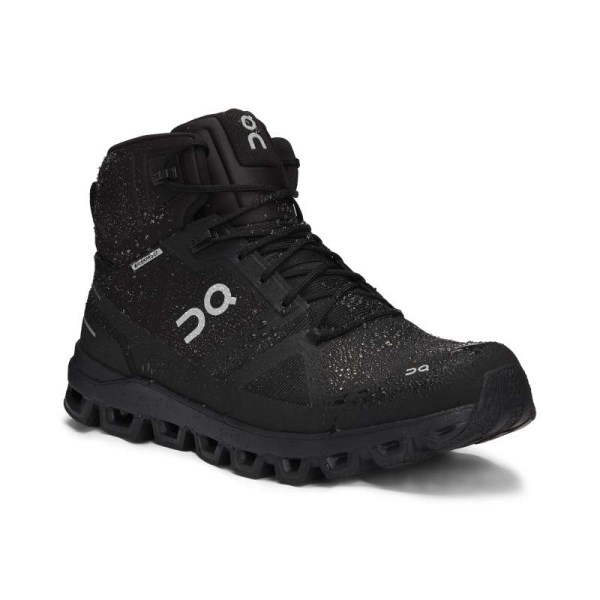 On Cloudrock Waterproof - Mens Hiking Shoes - All Black