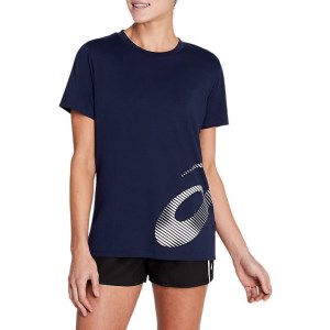 Asics Core Graphic Womens Training T-Shirt - Peacoat