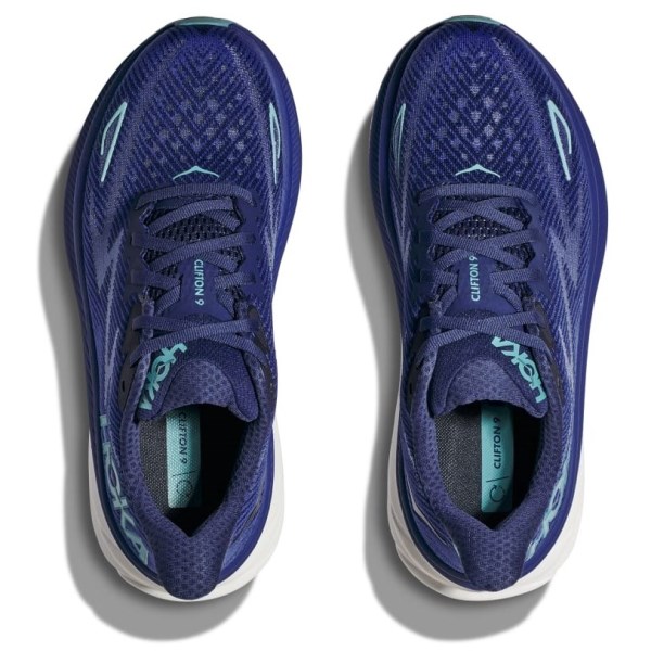 Hoka Clifton 9 - Womens Running Shoes - Bellwether Blue/Evening Sky