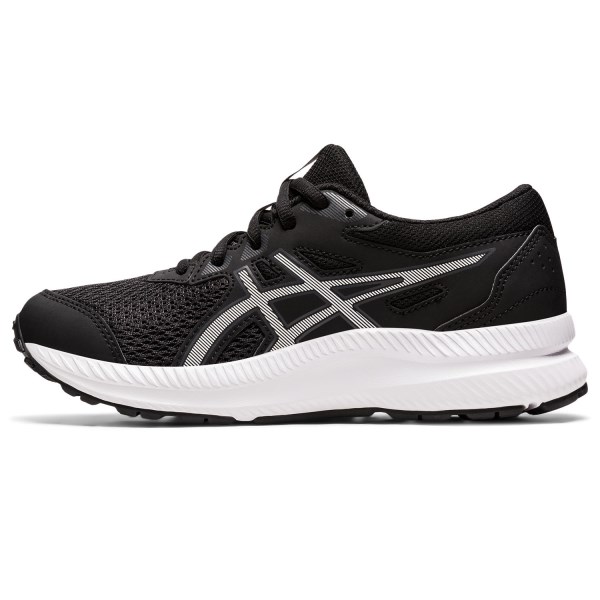 Asics Contend 8 GS - Kids Running Shoes - Black/White | Sportitude