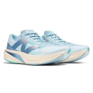 New Balance FuelCell Rebel v4 - Womens Running Shoes - Quarry Lime/Chrome Blue/Heron Blue/Silver