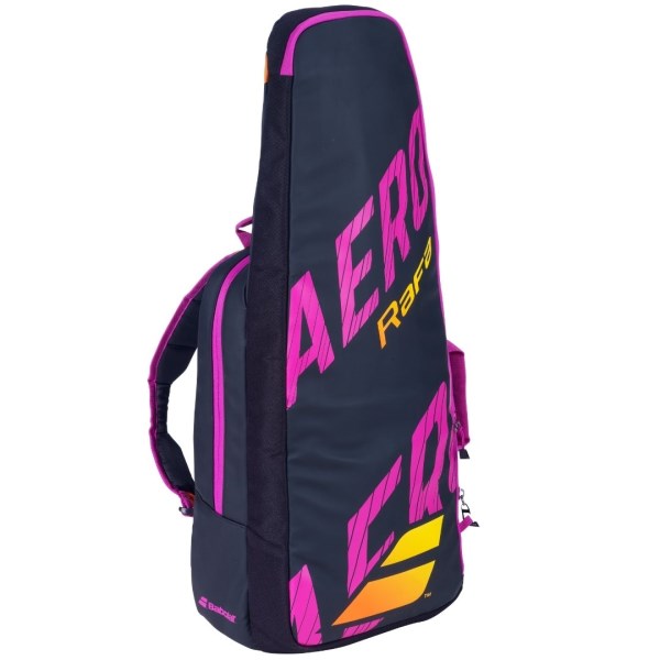Babolat Pure Aero Rafa Tennis Backpack Bag - Black/Pink/Yellow/Orange