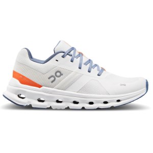 On Cloudrunner - Womens Running Shoes - Undyed White/Flame