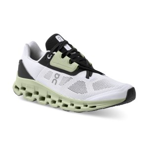 On Cloudstratus 2 - Womens Running Shoes - White/Black
