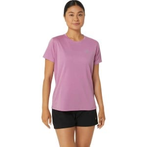 Asics Silver Womens Short Sleeve Running T-Shirt