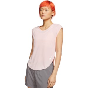 Nike City Sleek Womens Running T-Shirt - Echo Pink