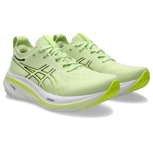 Asics Gel Nimbus 26 - Mens Running Shoes - Cool Matcha/White