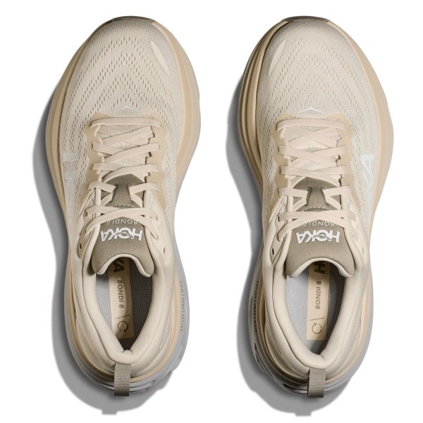 Hoka Bondi 8 - Mens Running Shoes - Oat Milk/Barley
