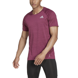 Adidas Runner Tee Mens Running Shirt - Victory Crimson