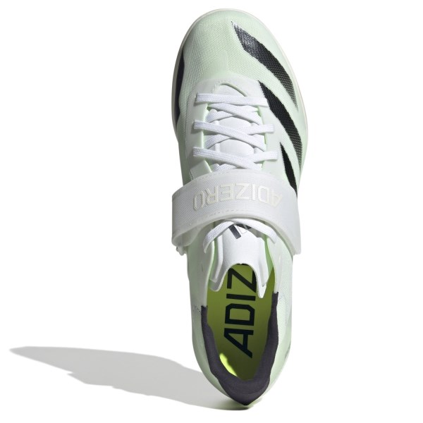 Adidas Adizero HJ - Unisex High Jump Spikes - Cloud White/Core Black/Green Spark