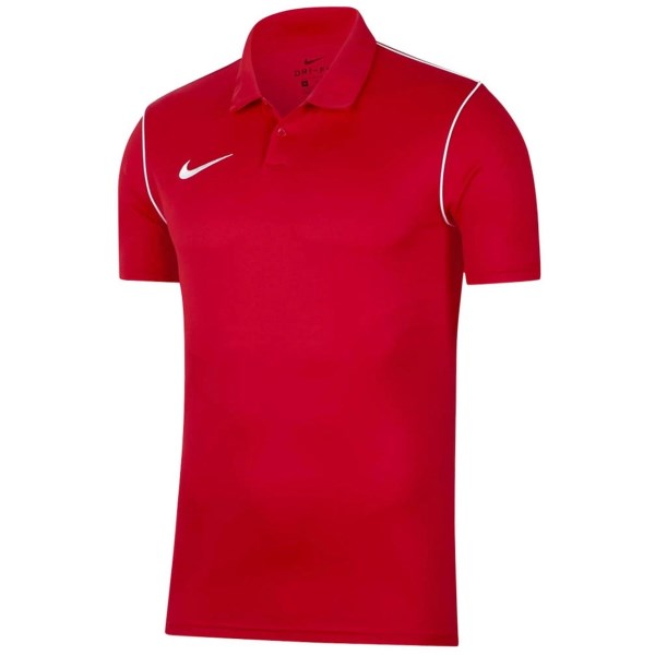Nike Youth Dri-Fit Park 20 Kids Soccer Polo Shirt - University Red/White