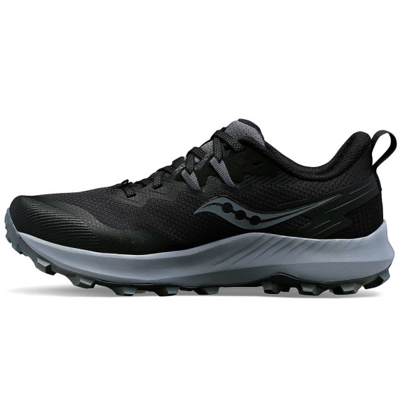 Saucony Peregrine 14 - Mens Trail Running Shoes - Black/Carbon