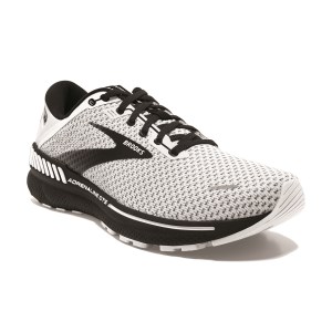Brooks Adrenaline GTS 22 Knit - Mens Running Shoes - White/Grey/Black