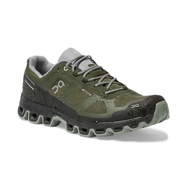 On Cloudventure Waterproof 2 - Mens Trail Running Shoes - Fir/Lunar