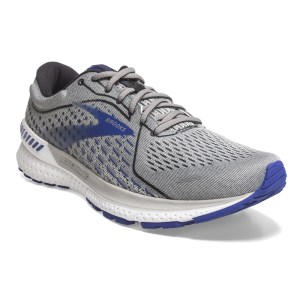 Brooks Adrenaline GTS 21 - Mens Running Shoes - Grey/Silver/Blue