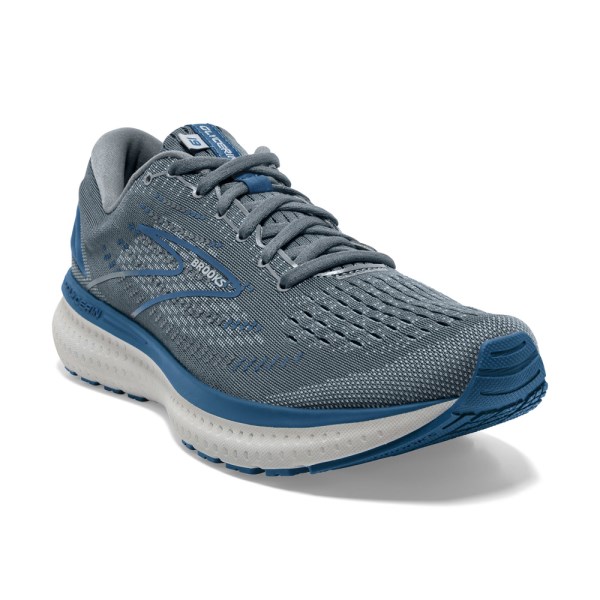 Brooks Glycerin 19 - Mens Running Shoes - Quarry/Grey/Dark Blue ...