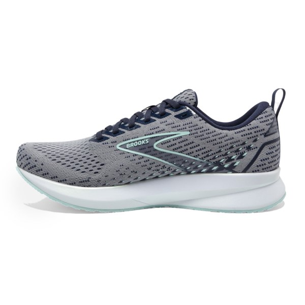 Brooks Levitate 5 - Womens Running Shoes - Grey/Peacoat/Blue Light
