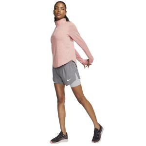 Nike Sphere Element Half Zip Womens Long Sleeve Running Top - Pink Quartz/Echo Pink/Heather