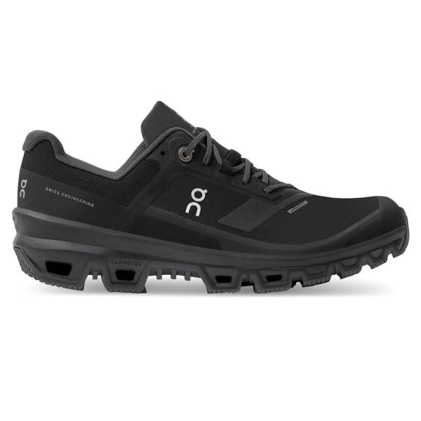 On Cloudventure Waterproof 3 - Womens Trail Running Shoes - Black