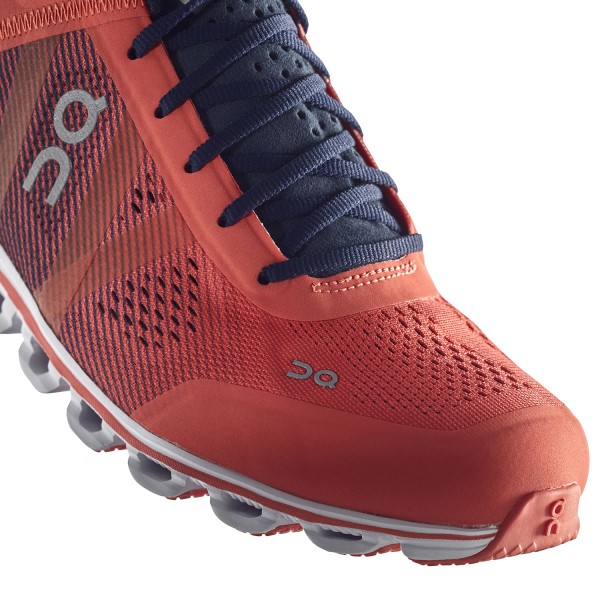 On Cloudflow Classic - Womens Running Shoes - Crimson/Midnight