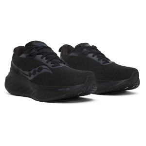 Saucony Triumph 22 - Mens Running Shoes - Triple Black