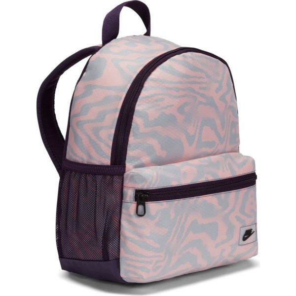 Nike Brasilia JDI Kids Printed Mini Backpack Bag - Grand Purple/Bright Mango