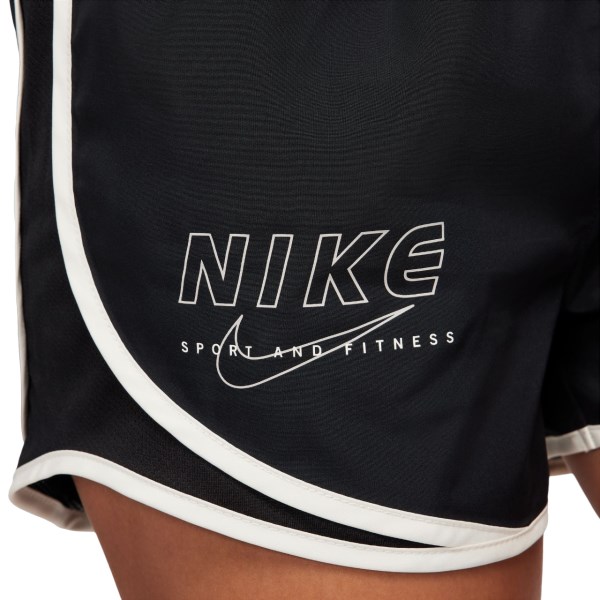 Nike One Tempo Womens Running Shorts - Black/Pale Ivory/Reflective Silver
